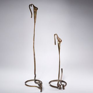 Jack Brubaker, (2) calla lily form candle sticks