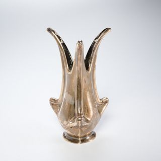 Peruvian Modern sterling silver vase
