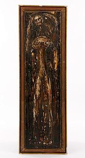 "Nude Woman Tribe", MM on Wood, Steffen Thomas