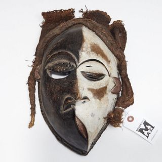 Pende carved and painted wood mask