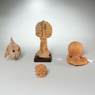 Bura-Asinda, (4) clay anthropomorphic artifacts