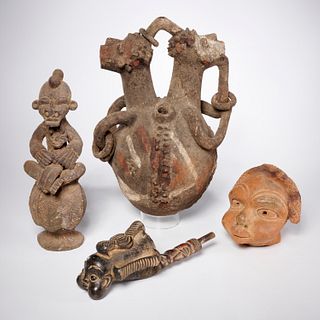 Cameroon Region, (4) pottery objects