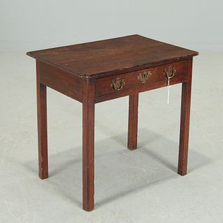 Antique English oak writing table