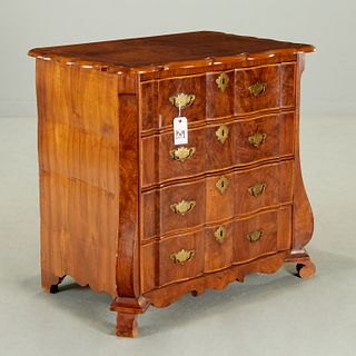 Dutch Baroque inlaid walnut chest of drawers