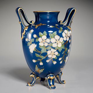KPM (attrib.) gilt and enamel porcelain vase