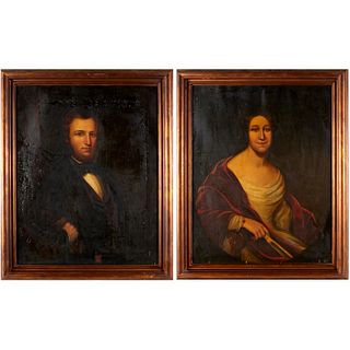 American School, pair large portraits