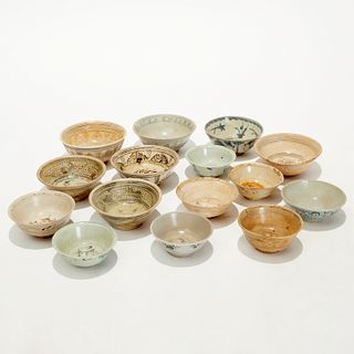 Group Southeast Asian & Chinese stoneware bowls