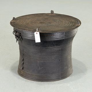 Southeast Asian bronze rain drum