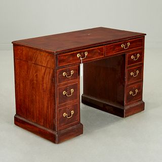 Victorian mahogany double pedestal desk