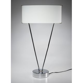 Vetri Murano chromed halogen desk lamp