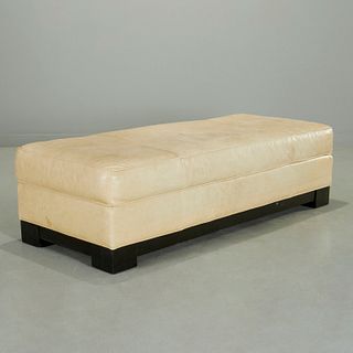 Crate & Barrel 'Angelo' leather bench