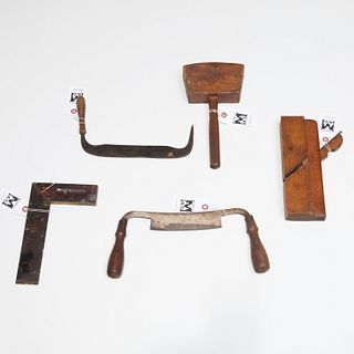 Group (5) antique carpenter's tools