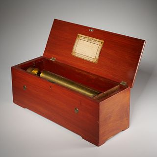 Swiss 6-air, 125 note brass cylinder music box