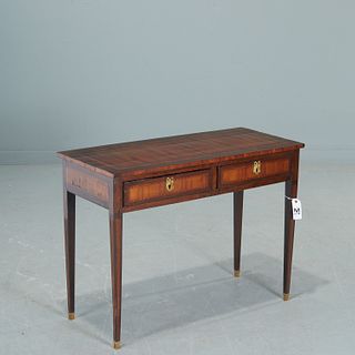 Continental Neoclassic parquetry writing table