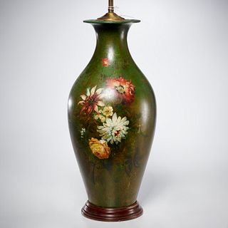 Jennens & Bettridge (attrib) papier mache vase