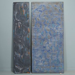 Modern School, large diptych painting, ex-Sony