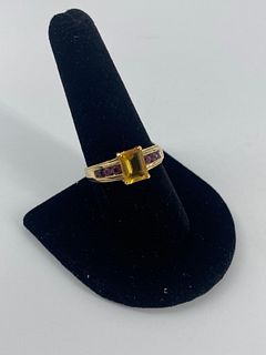 Gold and Gemstone Ring