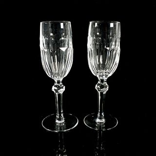 Pair of Waterford Curraghmore Fluted Champagne Glasses