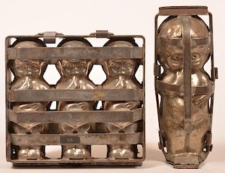 Two Vintage Chocolate Molds.