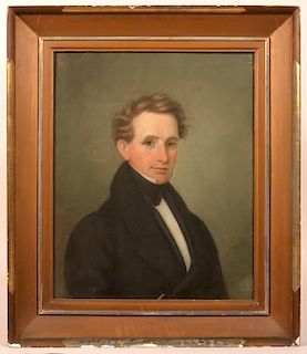 Pastel Portrait of a Gentleman Dated 1834.