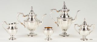 William Rogers Sterling Silver Tea Service, 5 pcs.