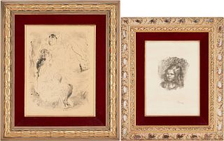 2 Lithographs, Pierre-Auguste Renoir & Jules Pascin