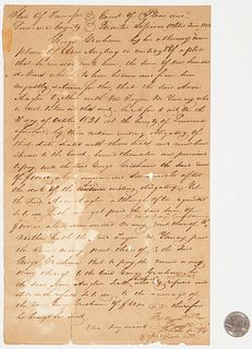 Early James K. Polk Signed TN Legal Document