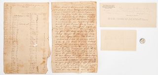 2 Slave Documents, Nashville TN & North Carolina