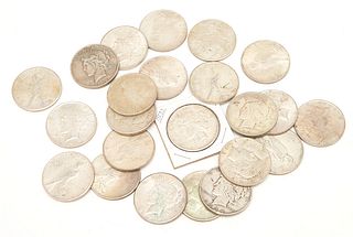 23 U.S. Peace Silver Dollars