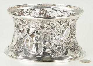 Irish Chinese Style Sterling Silver Dish Ring