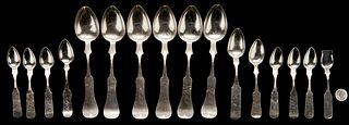 A.F. and T.J. Shepard KY Coin Silver Flatware, Georgetown