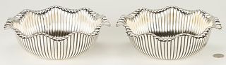Pair Whiting Sterling Fluted Bowls