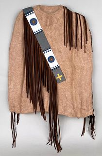 Native American Sculpture of Buckskin Jacket