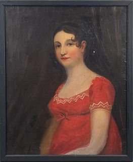 Folk Art Portrait of a Woman
