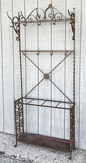 Wrought Iron Hall Stand