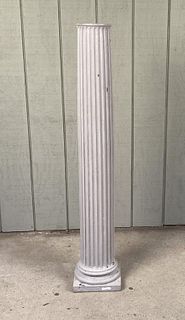 Cast Iron Painted Fluted Column