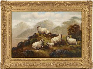 Exhibited John Shirley Fox O/B Pastoral Landscape Painting