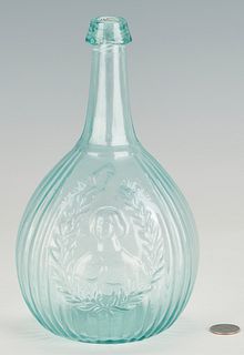Jenny Lind Historical Calabash Glass Flask