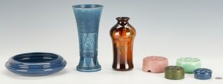 7 Art Pottery Items, incl. Rookwood & Owens