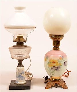 Two Various Table Fluid Lamps.
