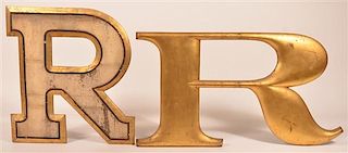 Two Letter "R" Signs.