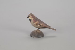Miniature English Sparrow, A. Elmer Crowell (1862-1952)