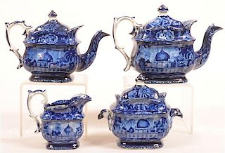 Staffordshire Four Piece Coffee and Tea Service.