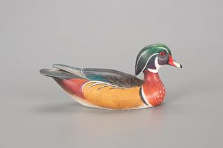 Miniature Wood Duck, Robert G. Kerr (b. 1935)