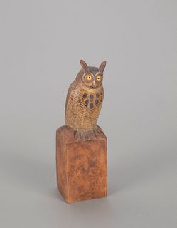 Miniature Great Horned Owl, Mark S. McNair (b. 1950)