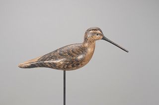 Dropped-Wing Dowitcher Decoy, Mark S. McNair (b. 1950)