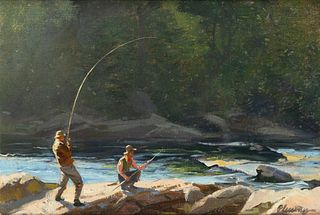 Ogden M. Pleissner (1905-1983), Angler and Guide: Kill Devil Run