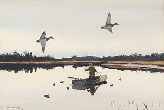 Churchill Ettinger (1903-1984), Duck Hunting