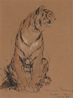 Herman Palmer (1894-1946), Seated Tiger