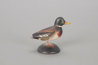 Micro-Miniature Mallard Drake, A. Elmer Crowell (1862-1952)
